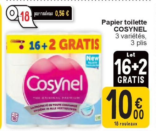 Papier toilette COSYNEL