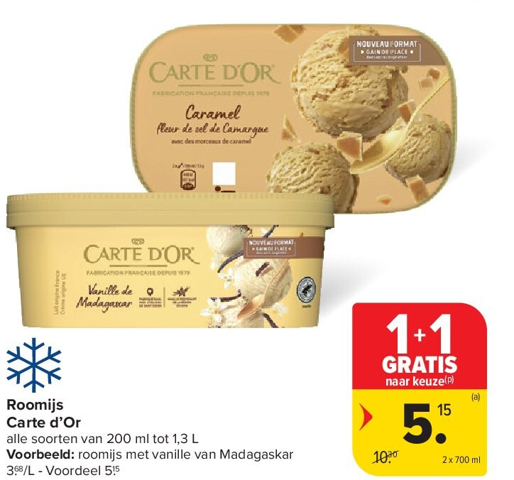 Roomijs Carte d’Or