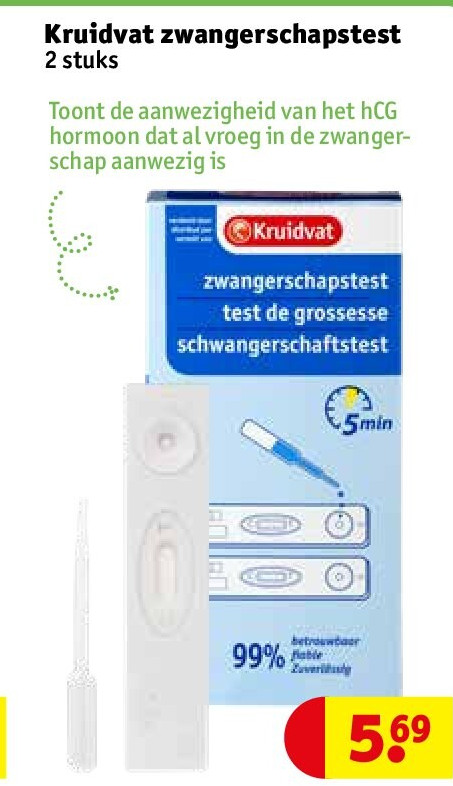 Kruidvat zwangerschapstest