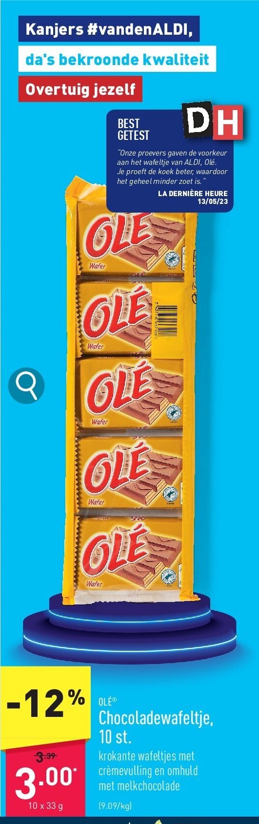 Chocoladewafeltje, 10 st.