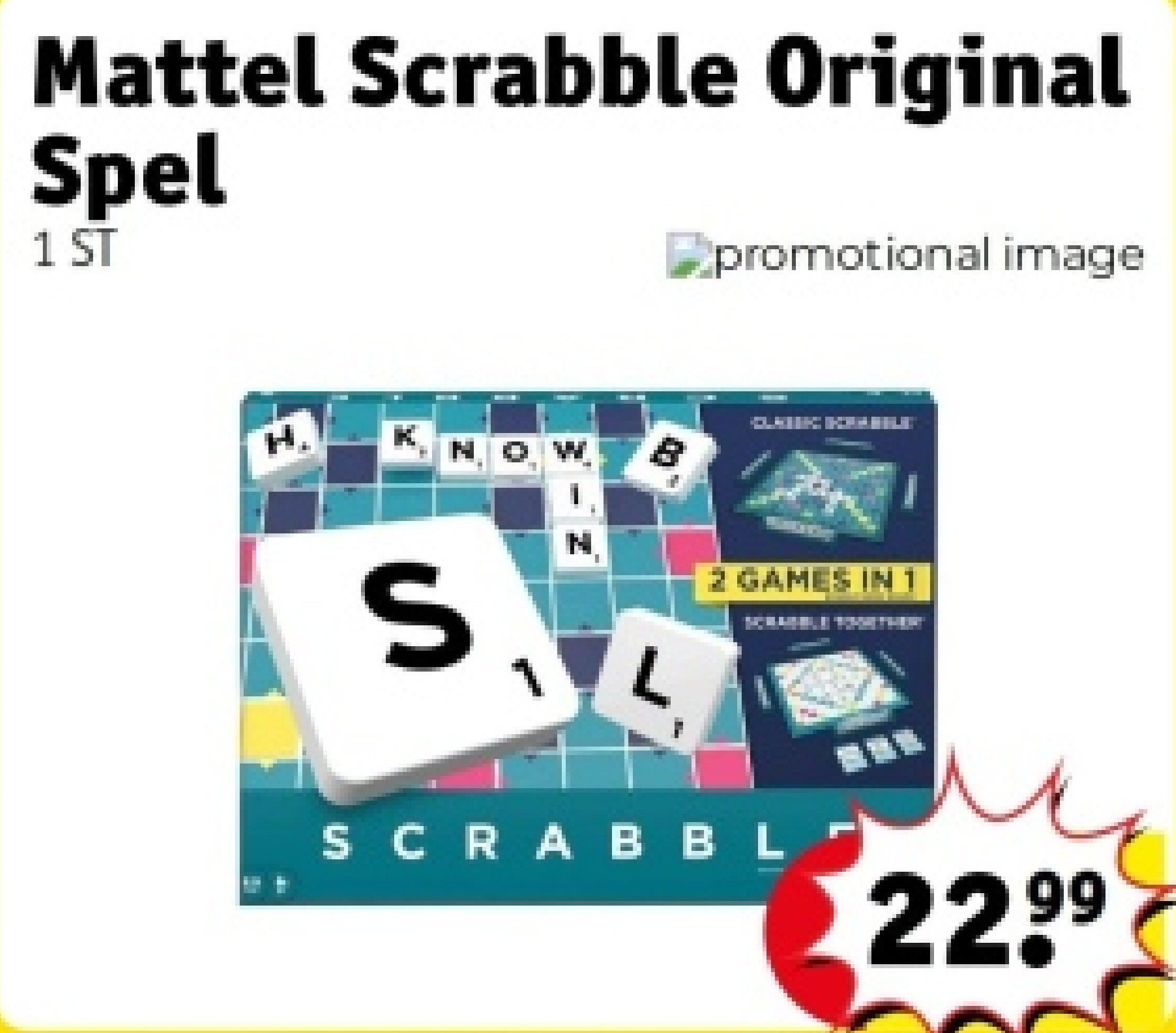 Mattel Scrabble Original Spel