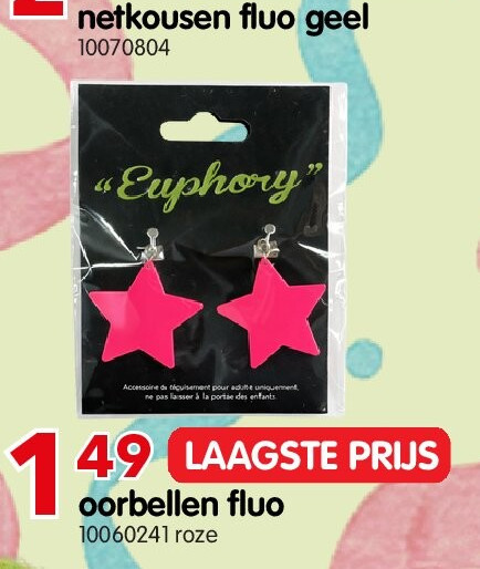 oorbellen fluo