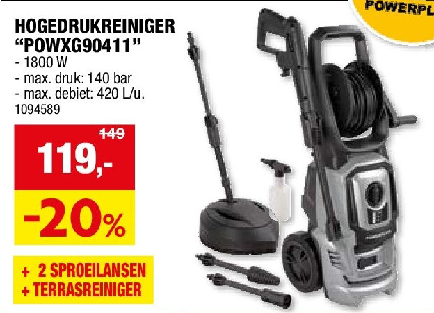HOGEDRUKREINIGER “POWXG90411”