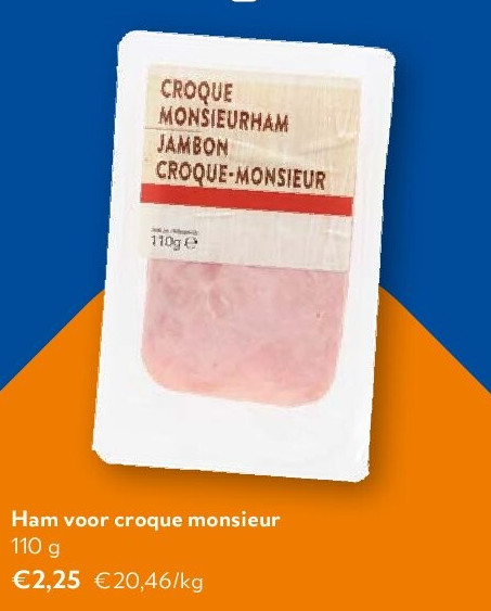 Ham voor croque monsieur 110 g