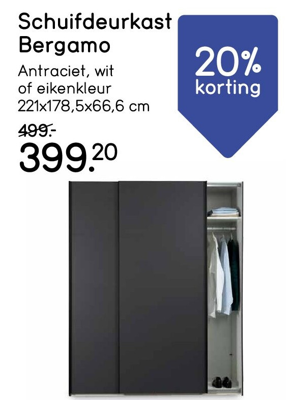 Schuifdeurkast Bergamo