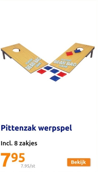 Pittenzak werpspel