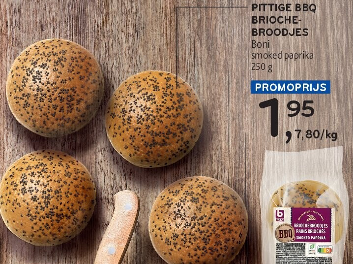 PITTIGE BBQ BRIOCHEBROODJES