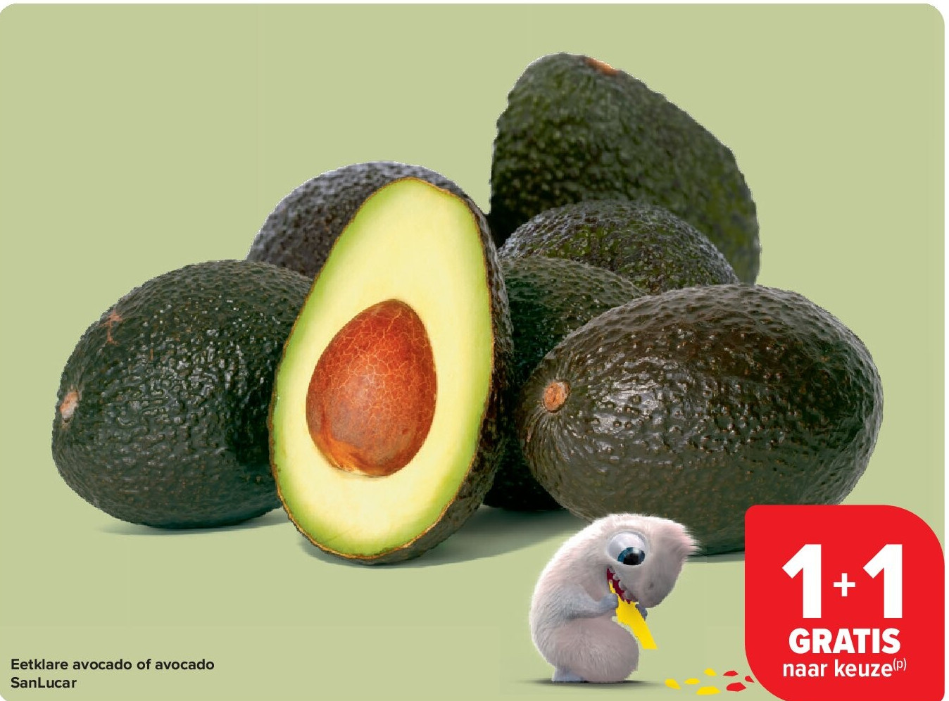 Eetklare avocado of avocado SanLucar