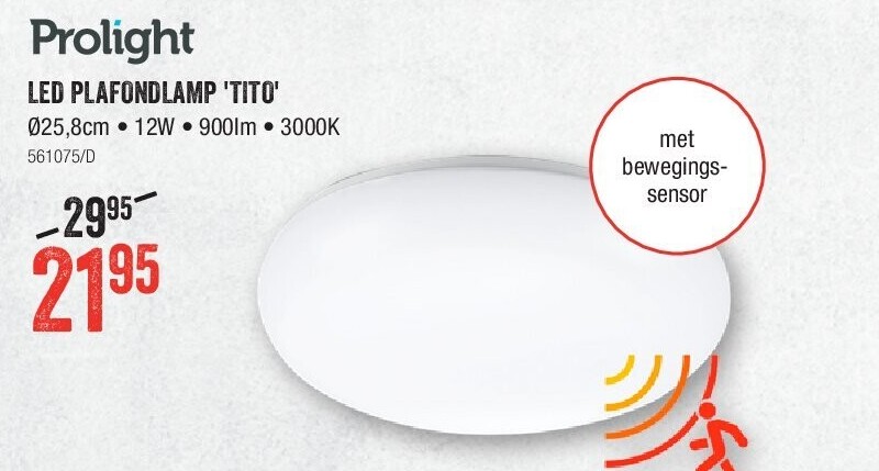 LED PLAFONDLAMP 'TITO'