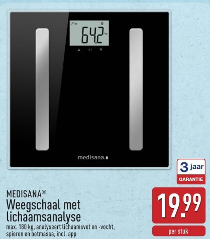 Weegschaal met lichaamsanalyse
