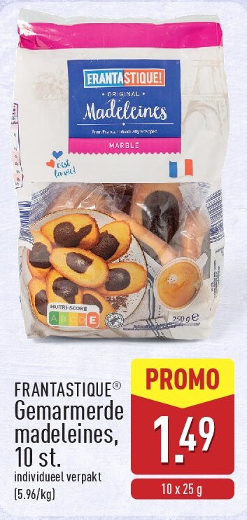 Gemarmerde madeleines, 10st.
