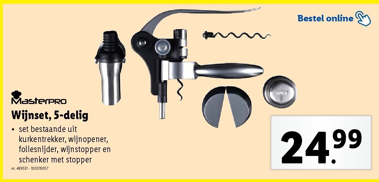 Wijnset, 5-delig