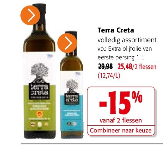 Terra Creta Extra olijfolie van eerste persing 1 L