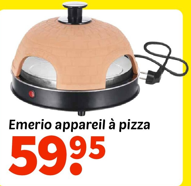 Emerio appareil à pizza