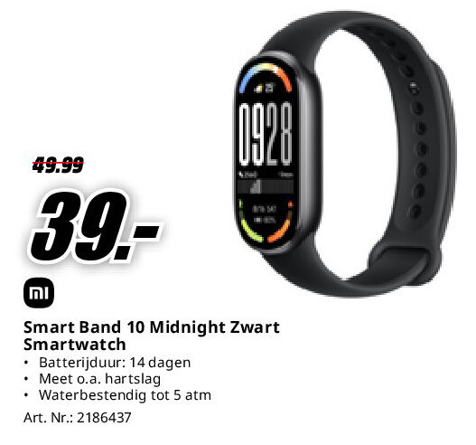 Smart Band 10 Midnight Zwart Smartwatch