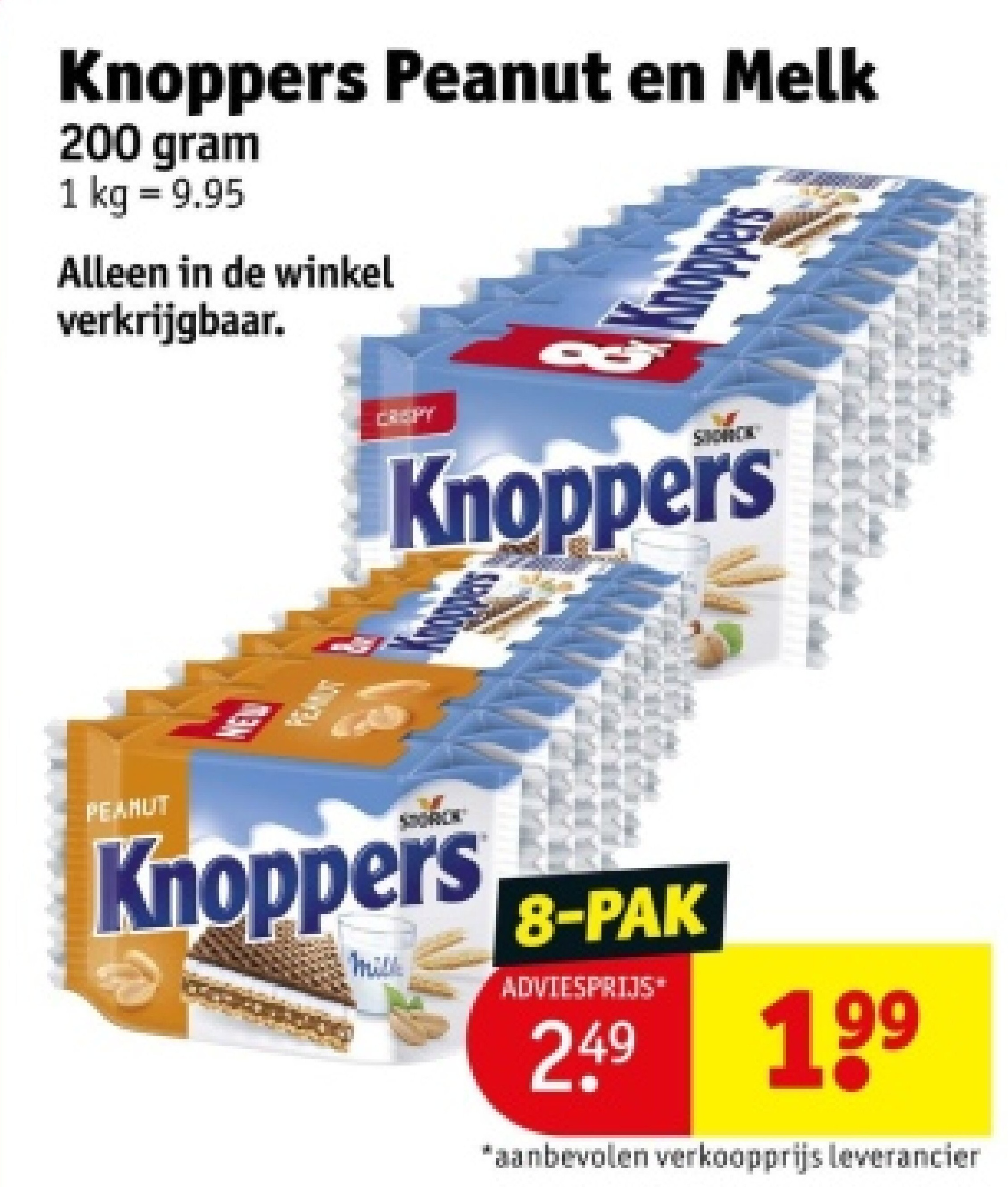 Knoppers Peanut en Melk