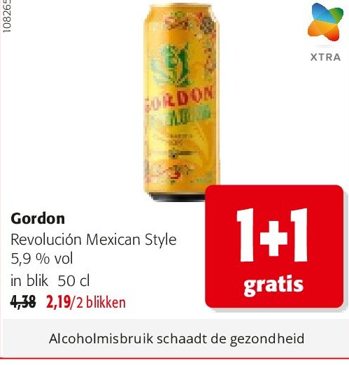 Gordon Revolución Mexican Style 5,9 % vol in blik 50 cl