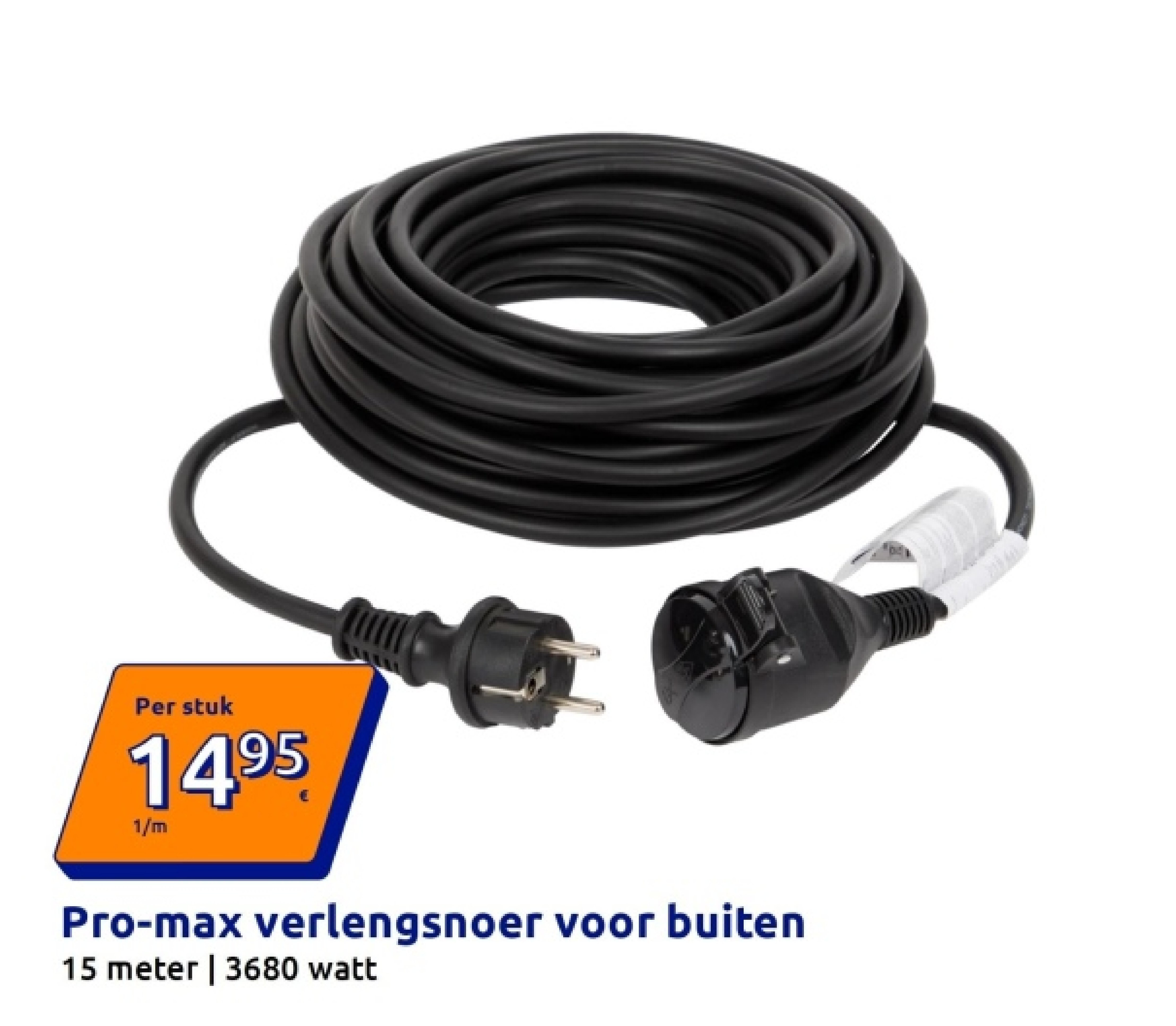 Pro-max verlengsnoer voor buiten