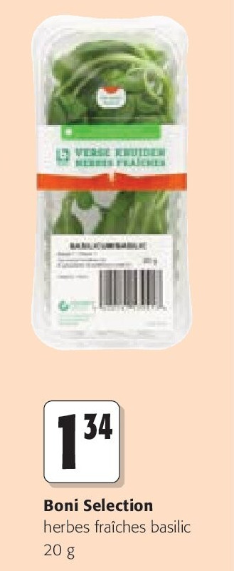 Boni Selection herbes fraîches basilic 20 g