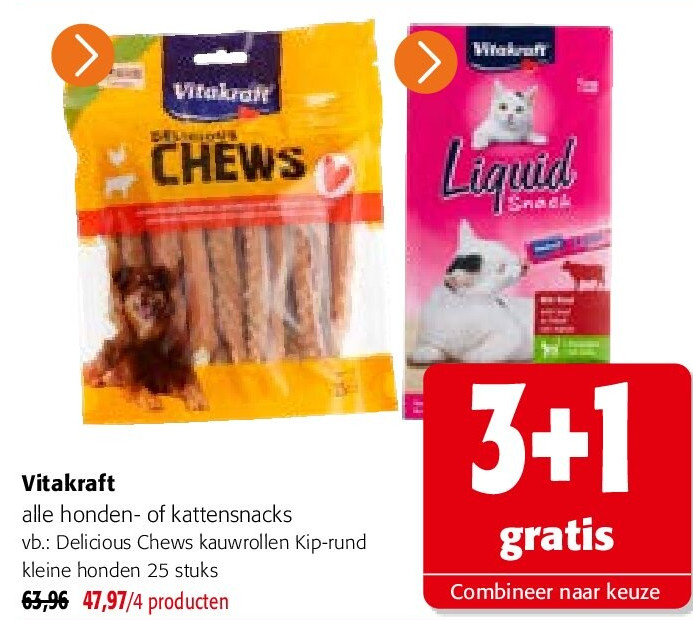Vitakraft alle honden- of kattensnacks