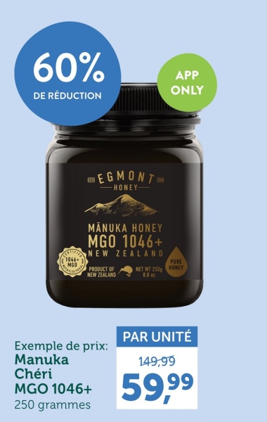 Manuka Chéri MGO 1046+