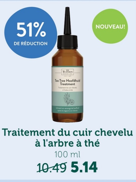 Traitement du cuir chevelu à l'arbre à thé