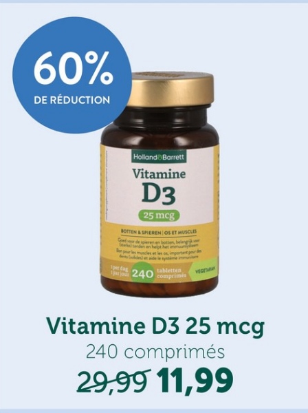 Vitamine D3 25 mcg