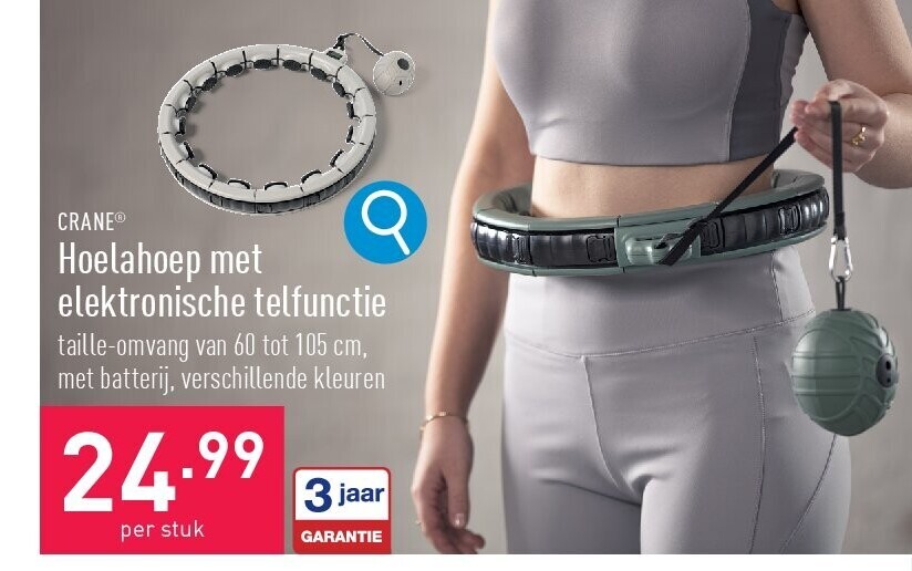 Hoelahoep met elektronische telfunctie