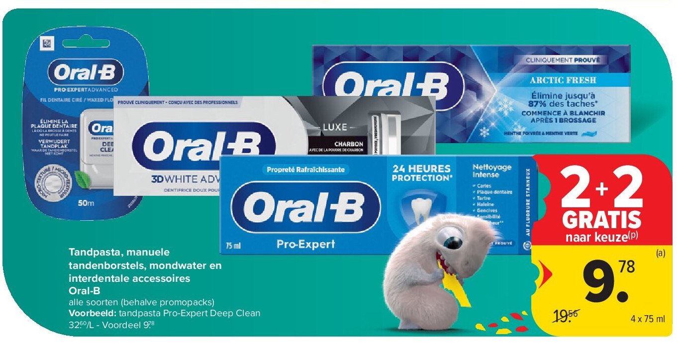 Tandpasta, manuele tandenborstels, mondwater en interdentale accessoires Oral-B