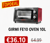 GIRMI FE10 OVEN 10L