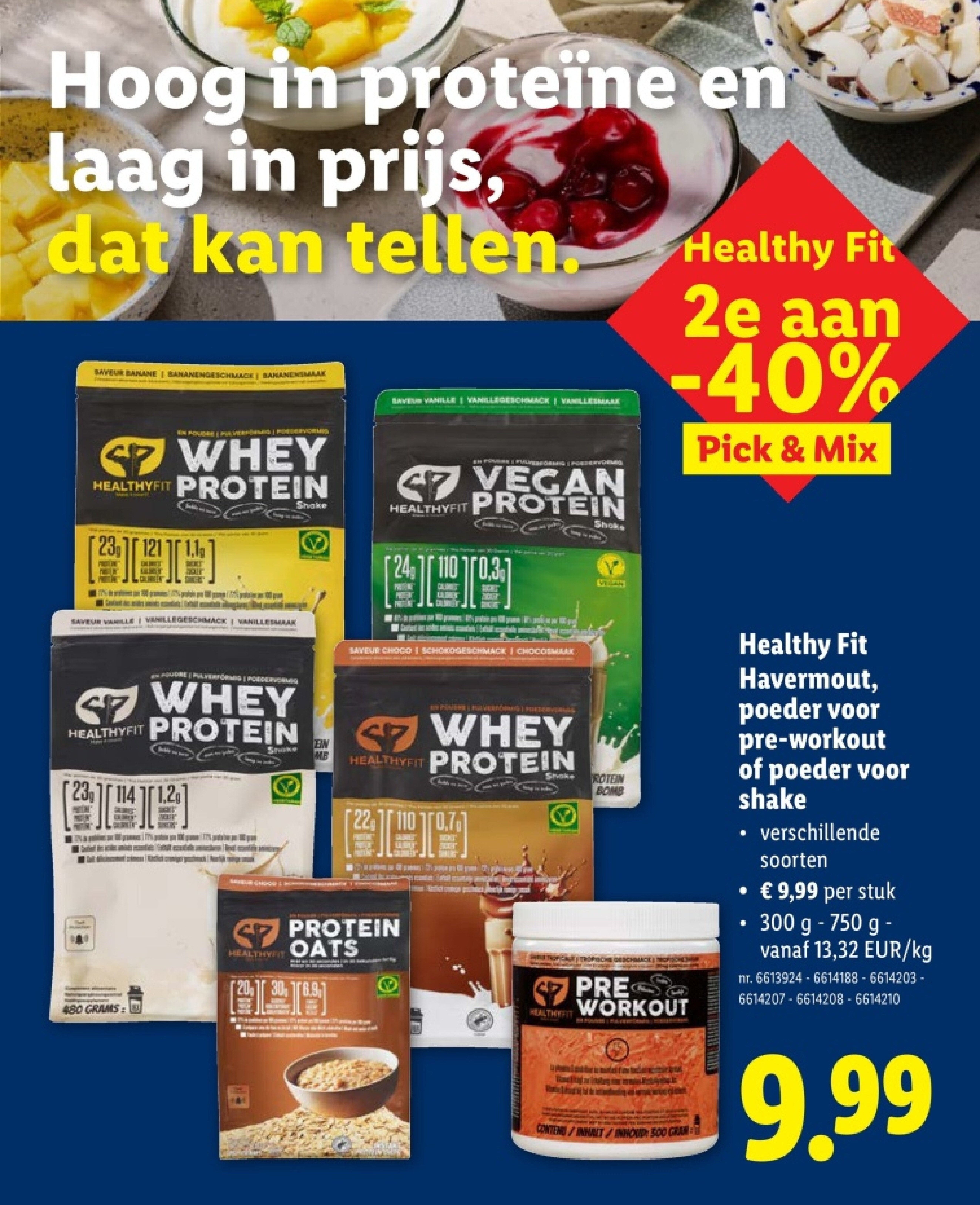 Healthy Fit Havermout, poeder voor pre-workout of poeder voor shake