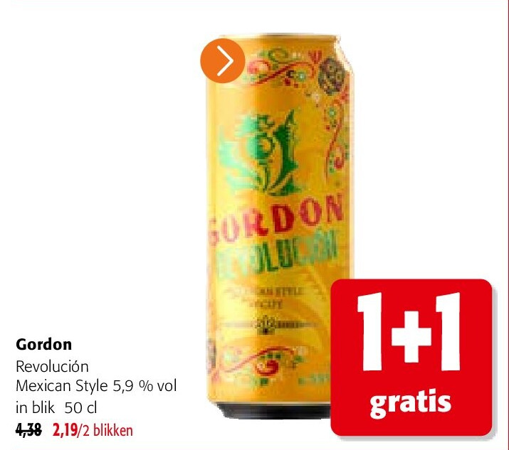 Gordon Revolución Mexican Style 5,9 % vol in blik 50 cl