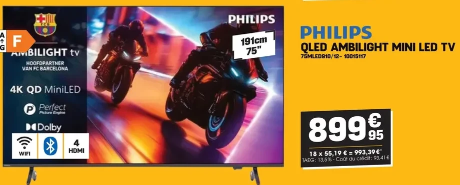PHILIPS QLED AMBILIGHT MINI LED TV