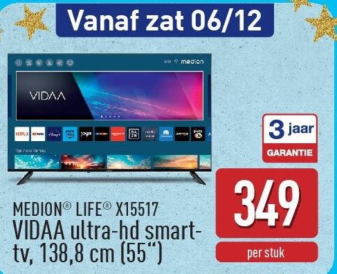 VIDAA ultra-hd smarttv, 138,8cm (55“)
