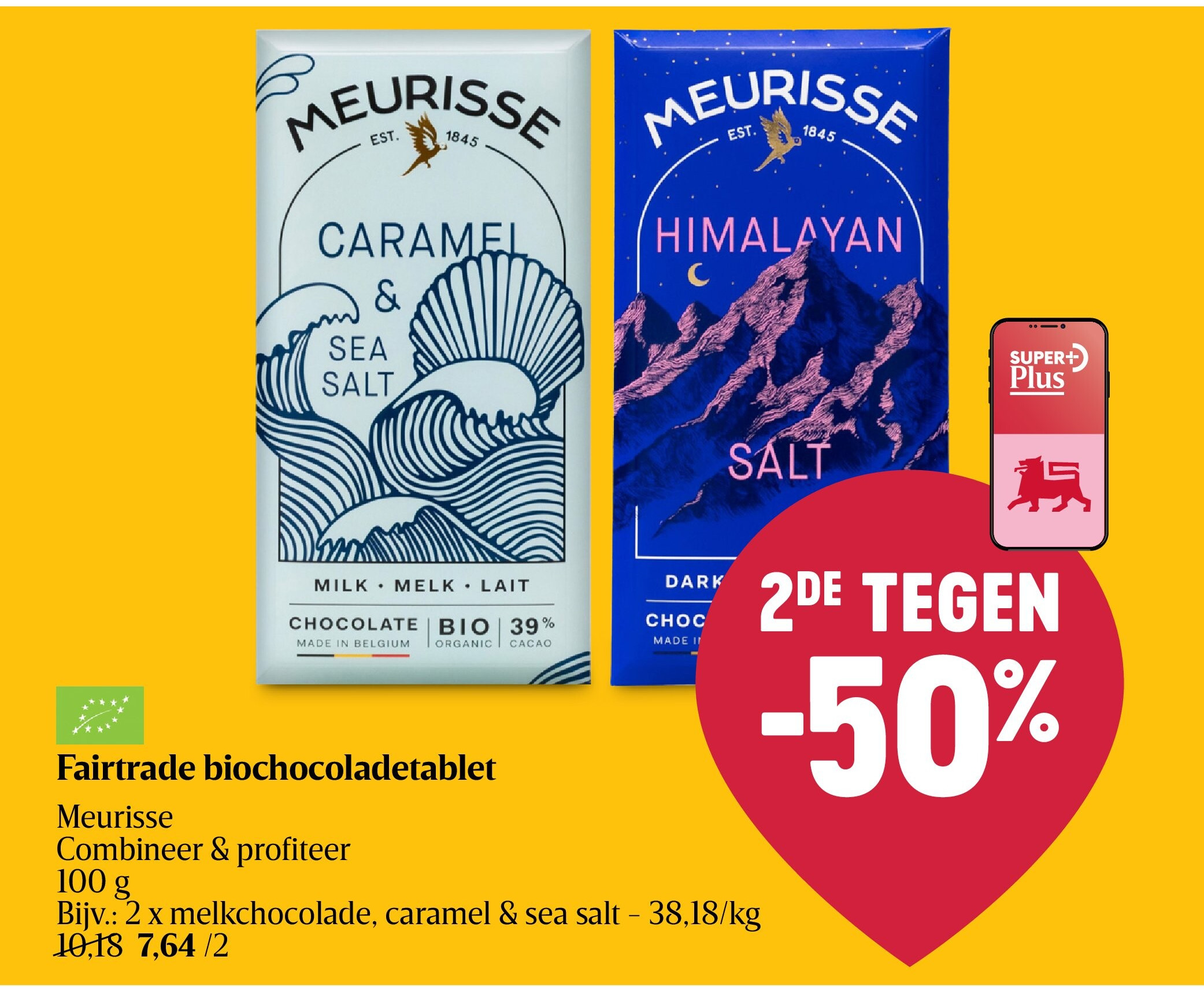 Fairtrade biochocoladetablet