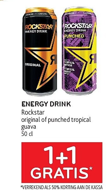 ENERGY DRINK Rockstar original of punched tropical guava 50 cl