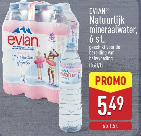 Natuurlijk mineraalwater, 6st.