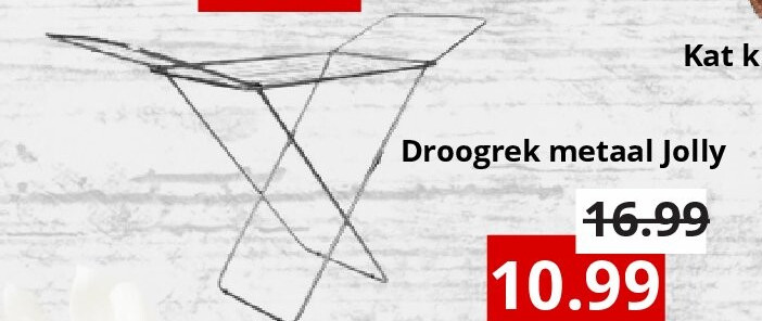 Droogrek metaal Jolly