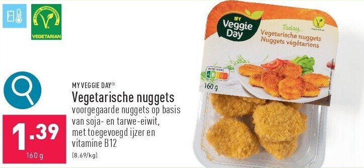 Vegetarische nuggets