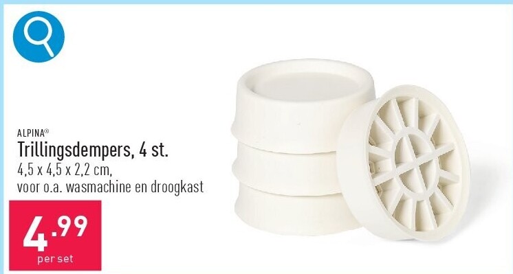Trillingsdempers, 4 st.