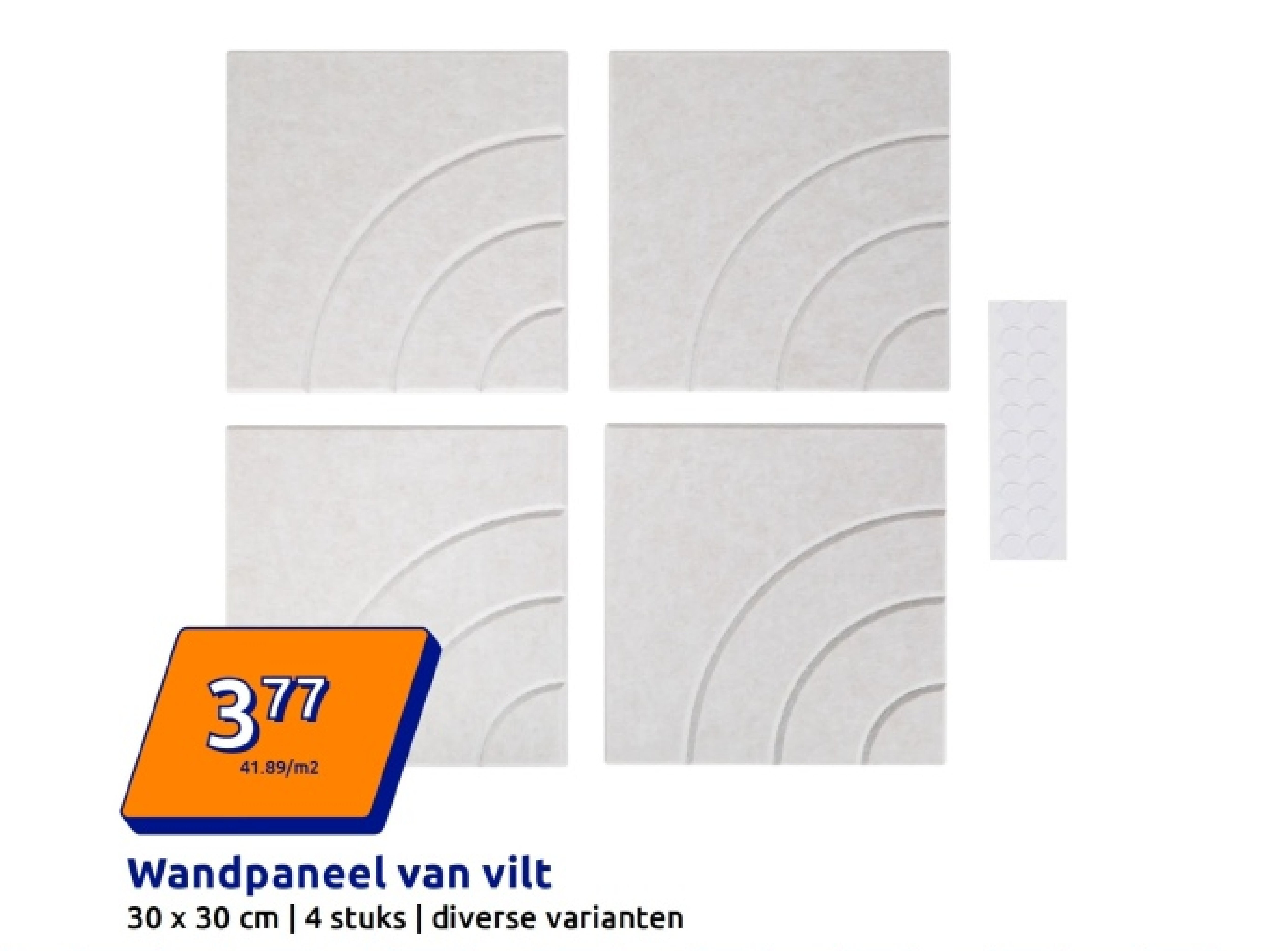 Wandpaneel van vilt