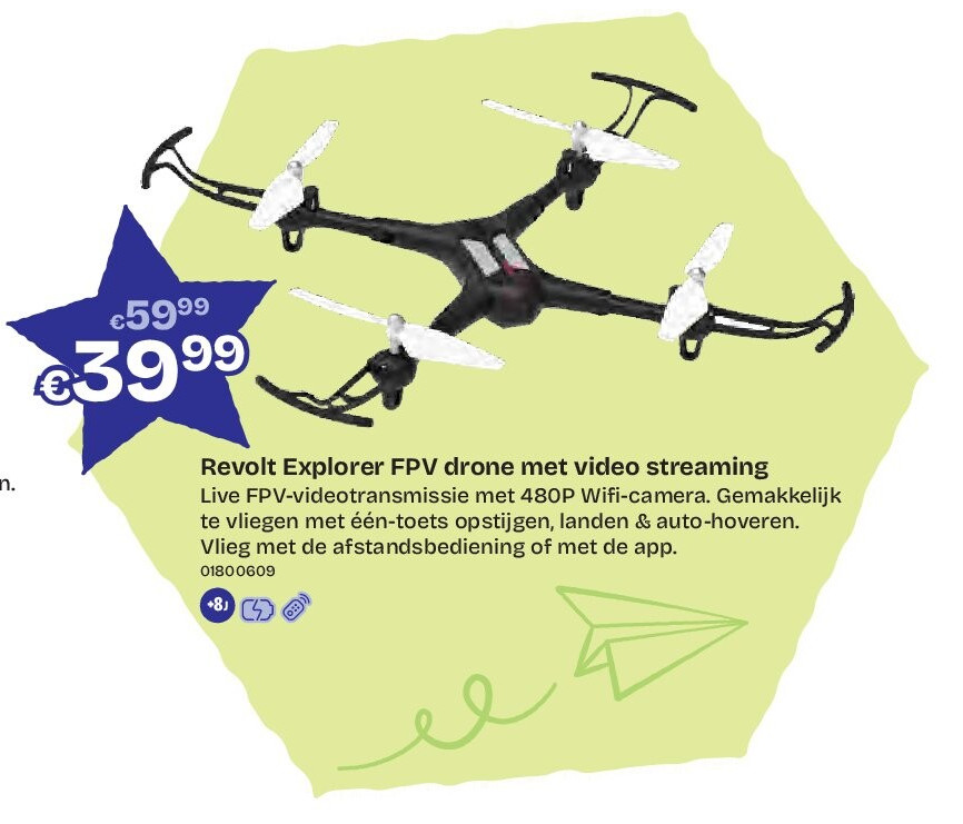 Revolt Explorer FPV drone met video streaming