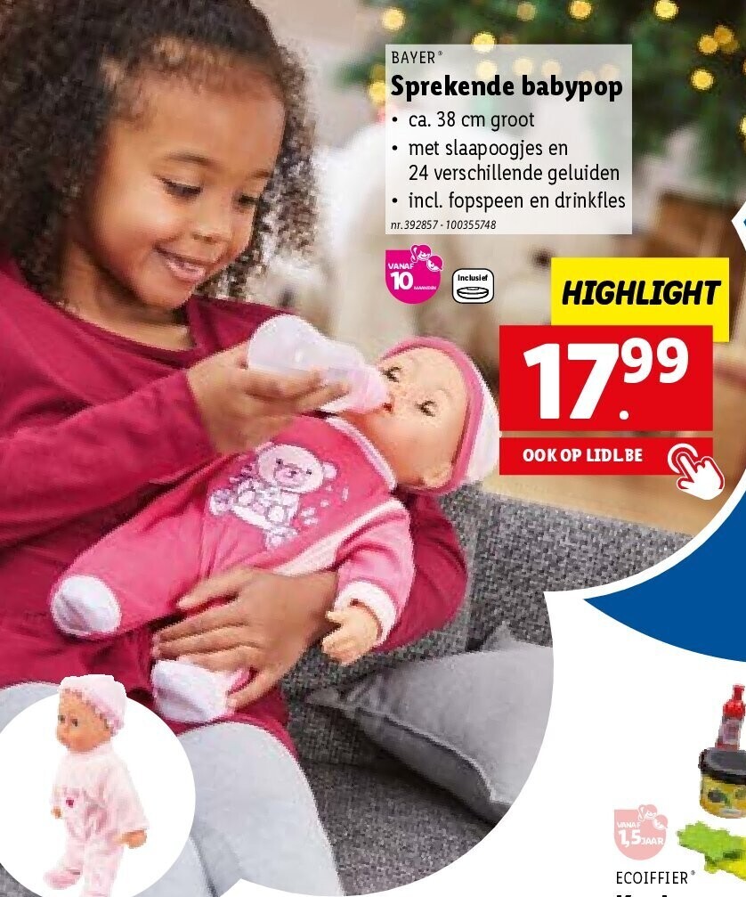 Sprekende babypop