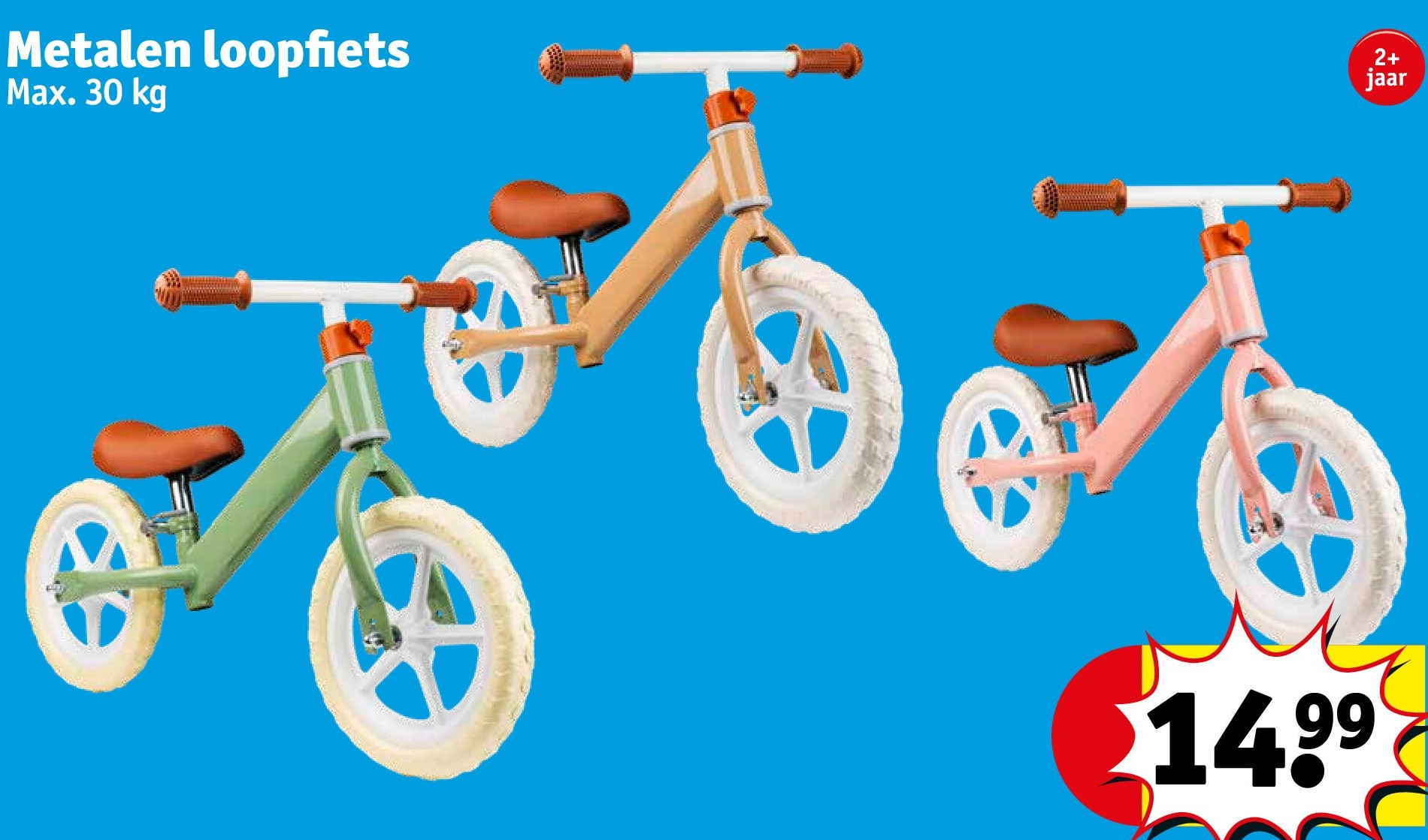 Metalen loopfiets