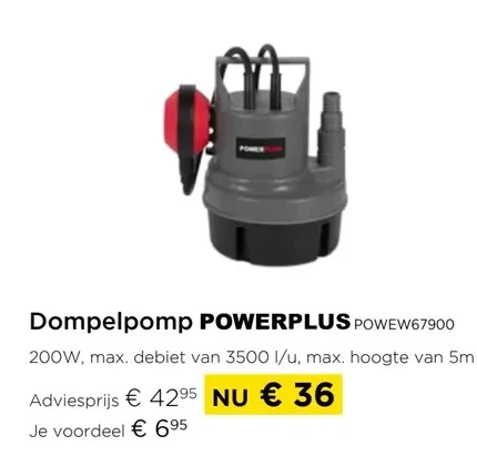 Dompelpomp POWERPLUS POWEWE7900