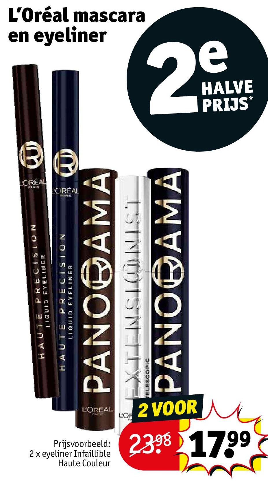 L’Oréal mascara en eyeliner