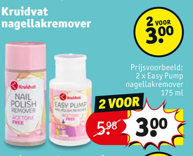 Kruidvat nagellakremover