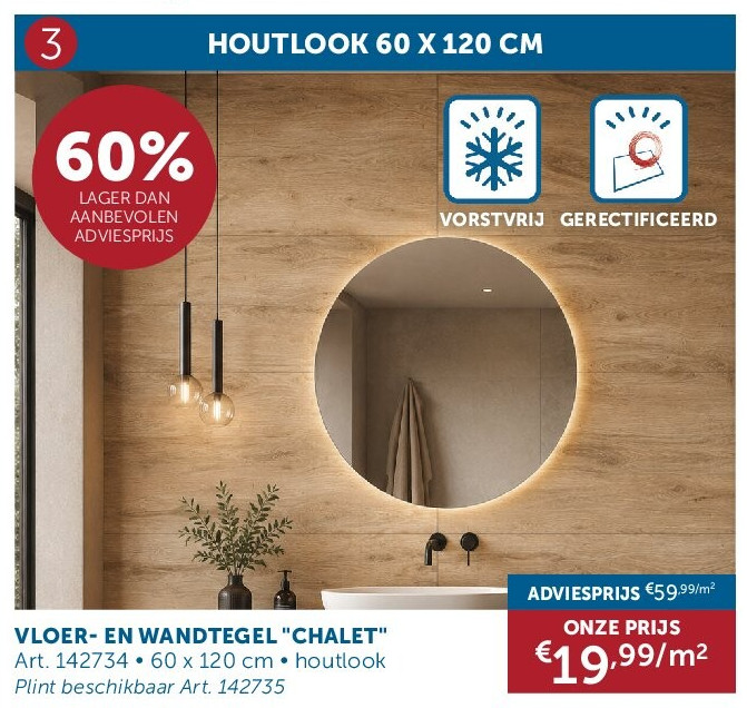 VLOER- EN WANDTEGEL "CHALET"