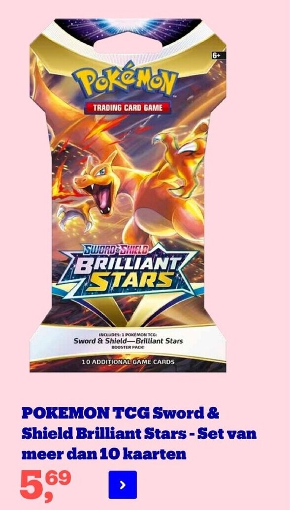 POKEMON TCG Sword& Shield Brilliant Stars- Set van meer dan10 kaarten