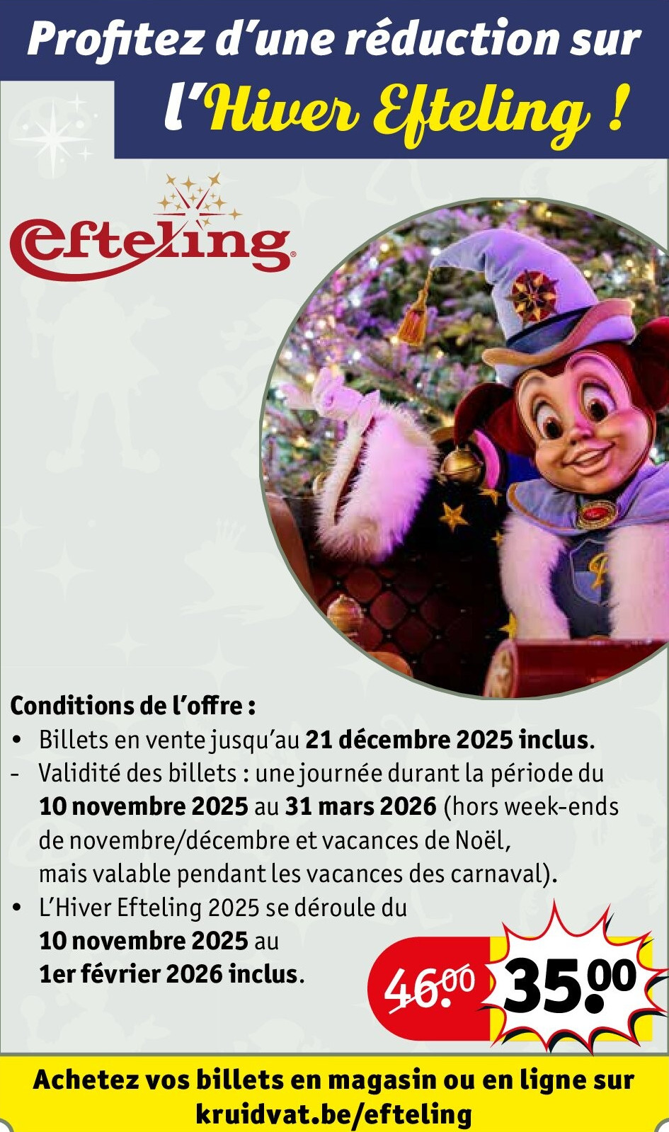 Profitez d’une réduction sur l’Hiver Efteling !